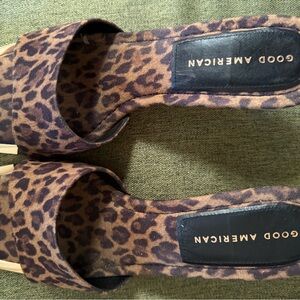 Good American Leopard Print Women's Shoes